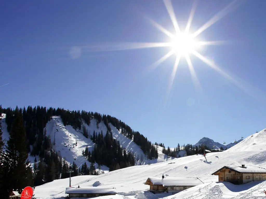 TIN SIGN "Les Diablerets" Ski French Winter Mountains Girl Cabin Decor 