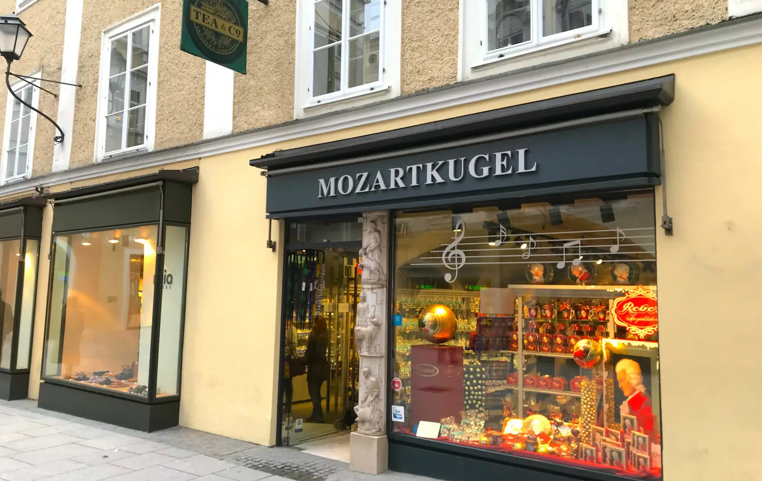 Winkel Mozartkugeln in Salzburg