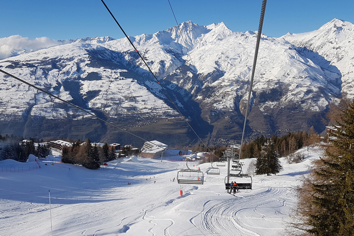 Mont Blanc 4 stoeltjeslift in Paradiski