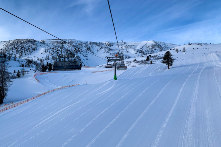 Ribbeltjes piste en skilift in skigebied Turracher Höhe