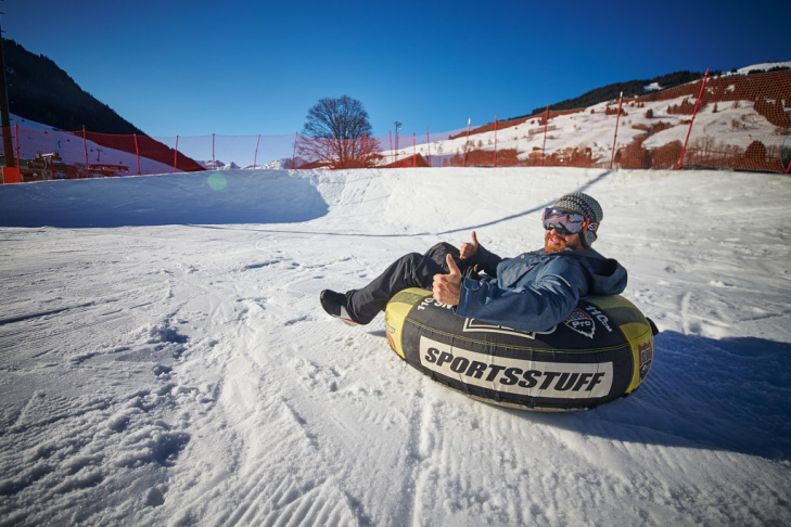 snowtubing at fieberbrunn
