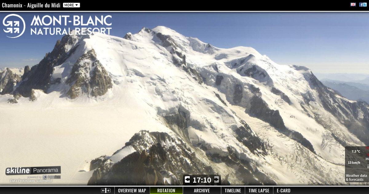 Heat Wave Sees Chamonix Reach 36 Mont Blanc Glacier Melting