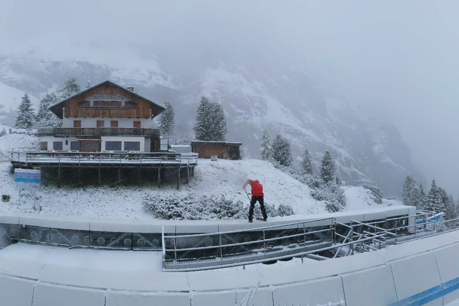 Schnee in Cortina