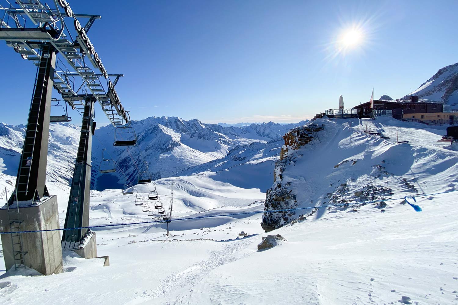Skiën in september op de Hintertuxer Gletscher