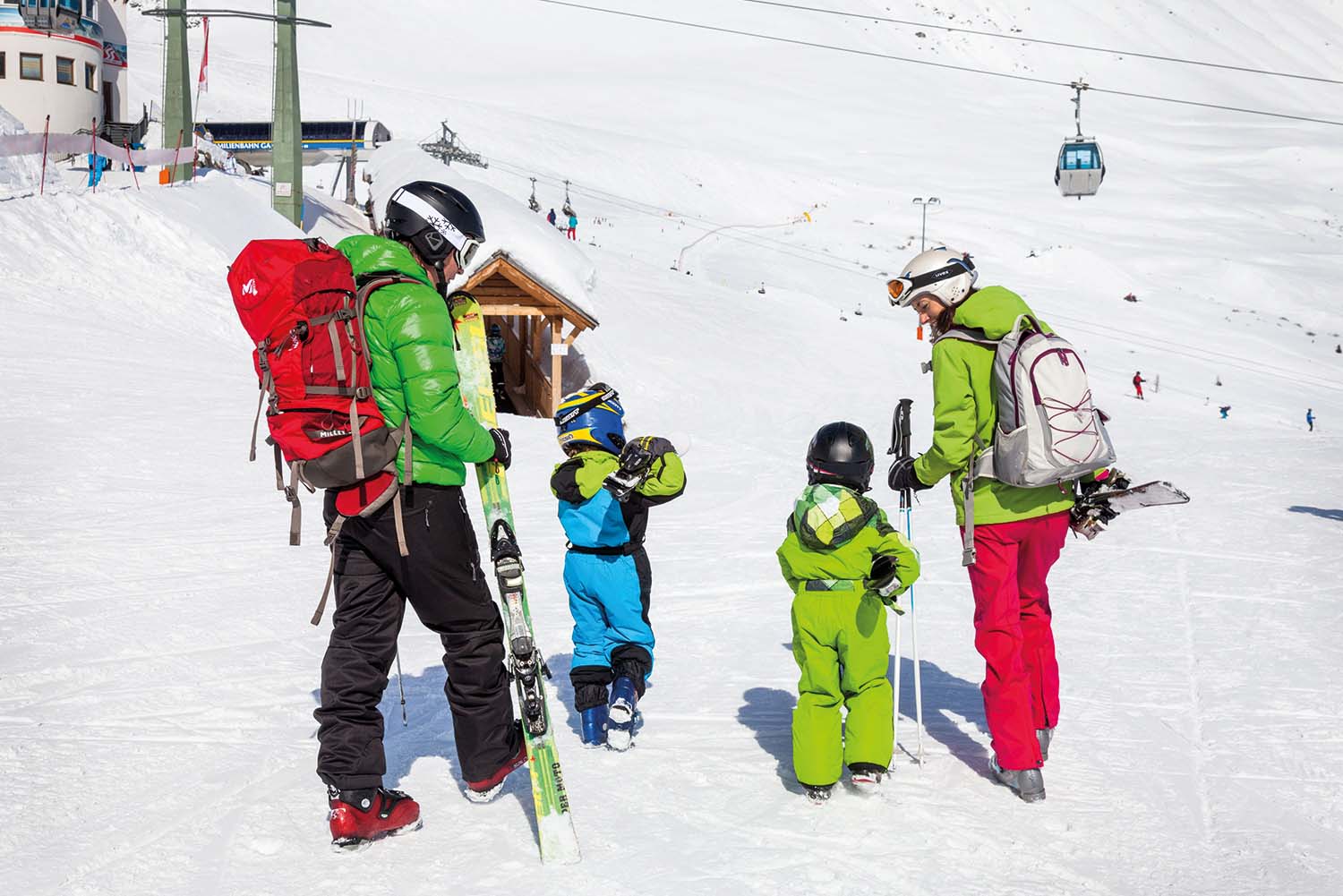 Skiurlaub Familie Serfaus