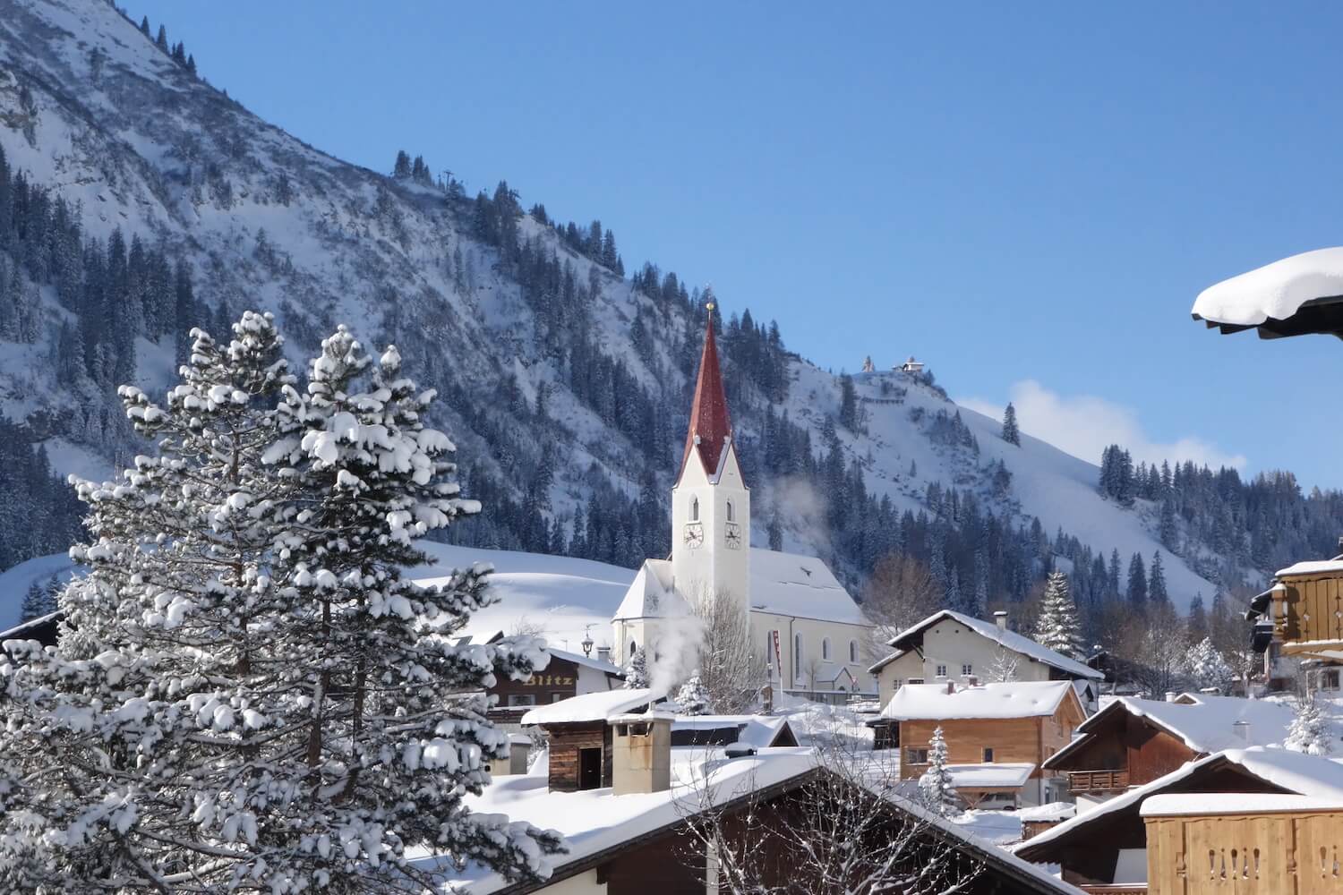 Berwang is een van de sfeervolle skidorpen in Oostenrijk