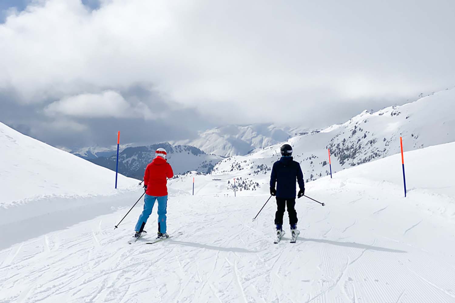 Skifahren lernen Alpen