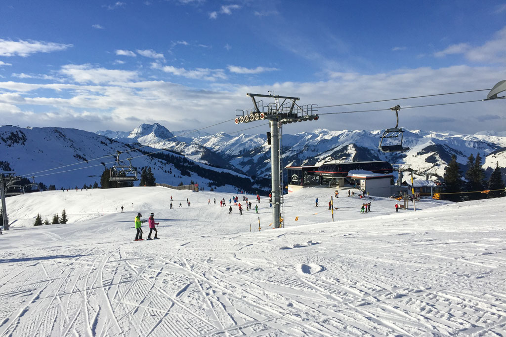 Piste in skigebied Kitzski