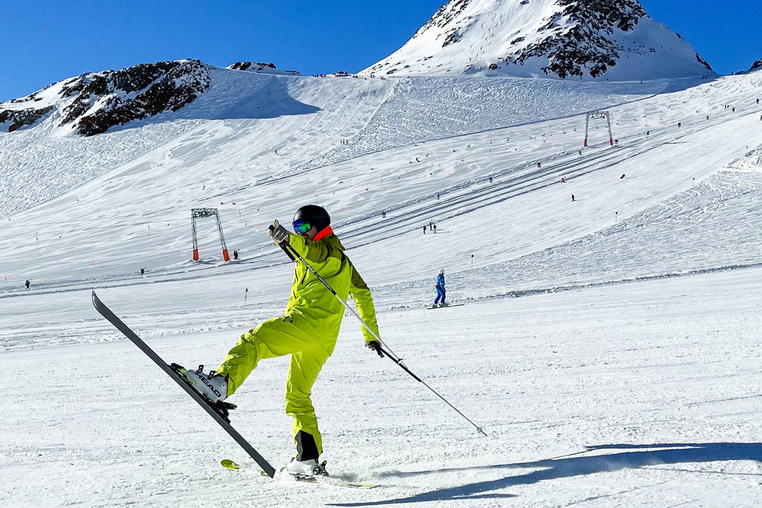 Ski onderhoud voor plezier skimateriaal