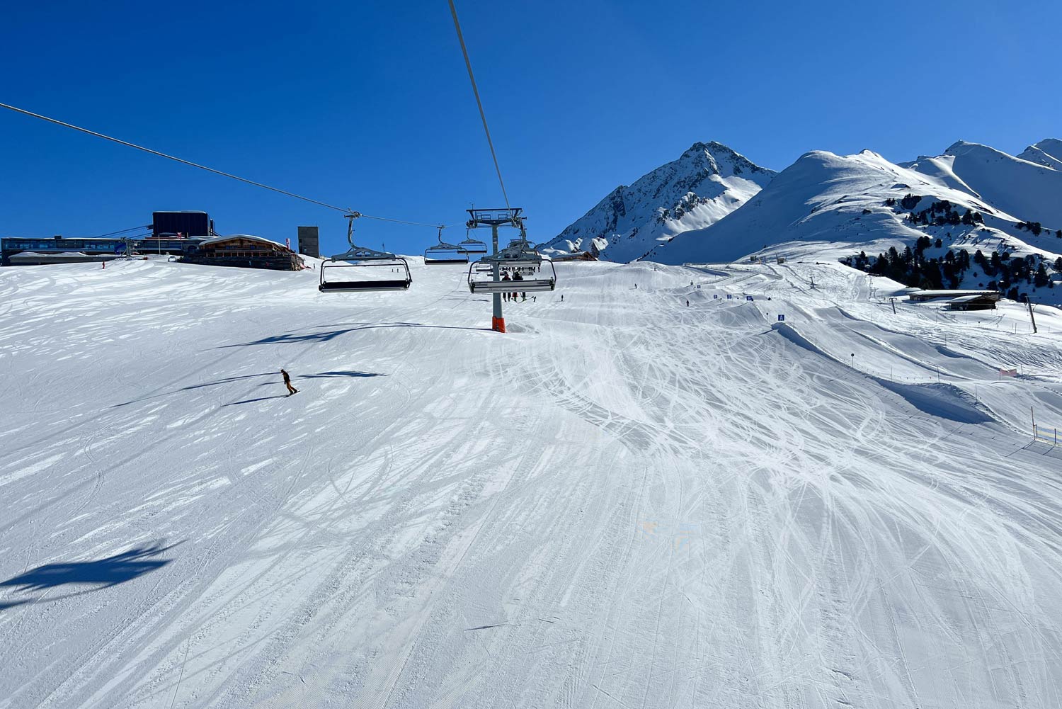 Rustige piste in het laagseizoen tijdens skiseizoen 2022/2023