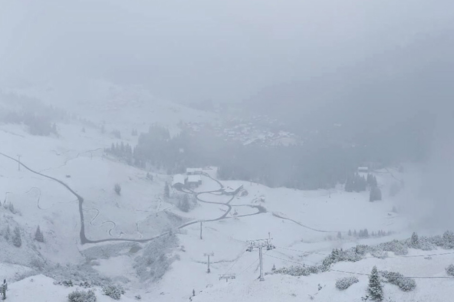 Schnee am Arlberg