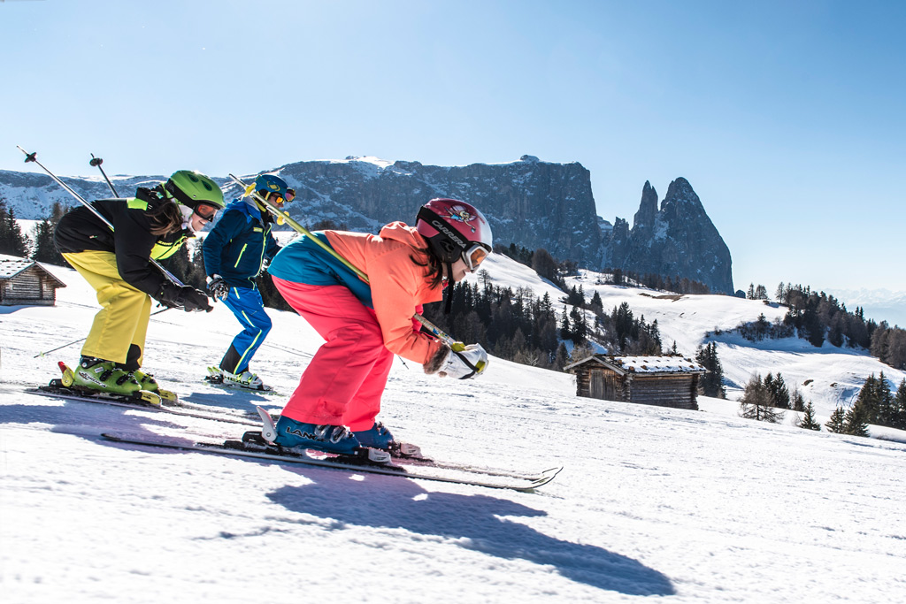 Skiën met kinderen op de Seiser Alm