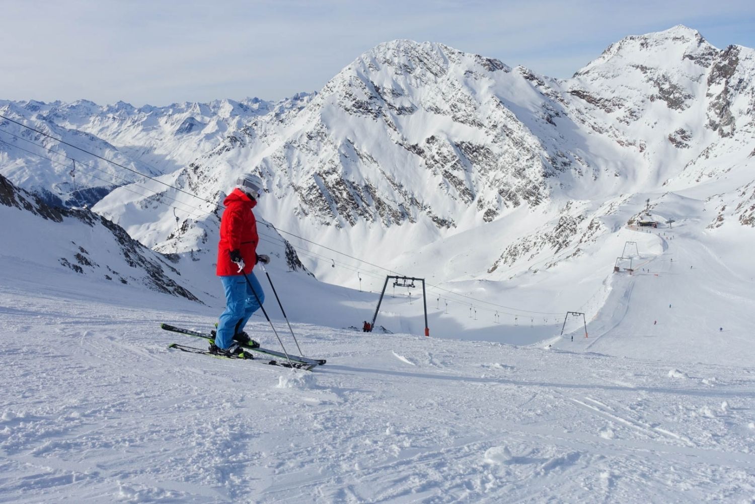 Skifahren im Stubai