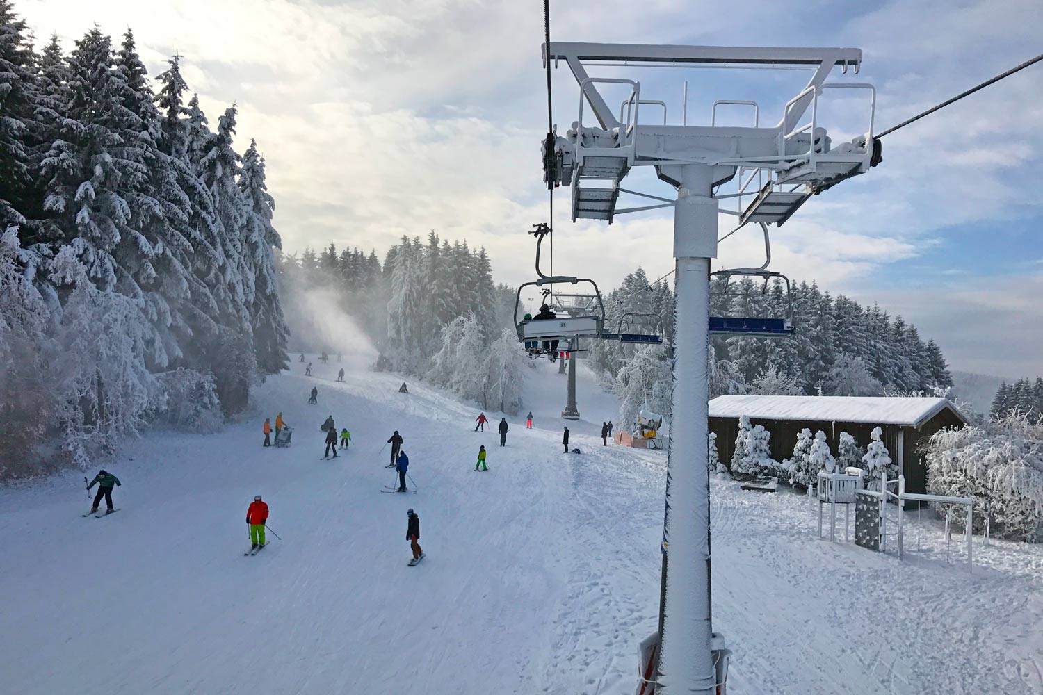 Skiliftkarussell Winterberg is een van de skigebieden zonder gondels