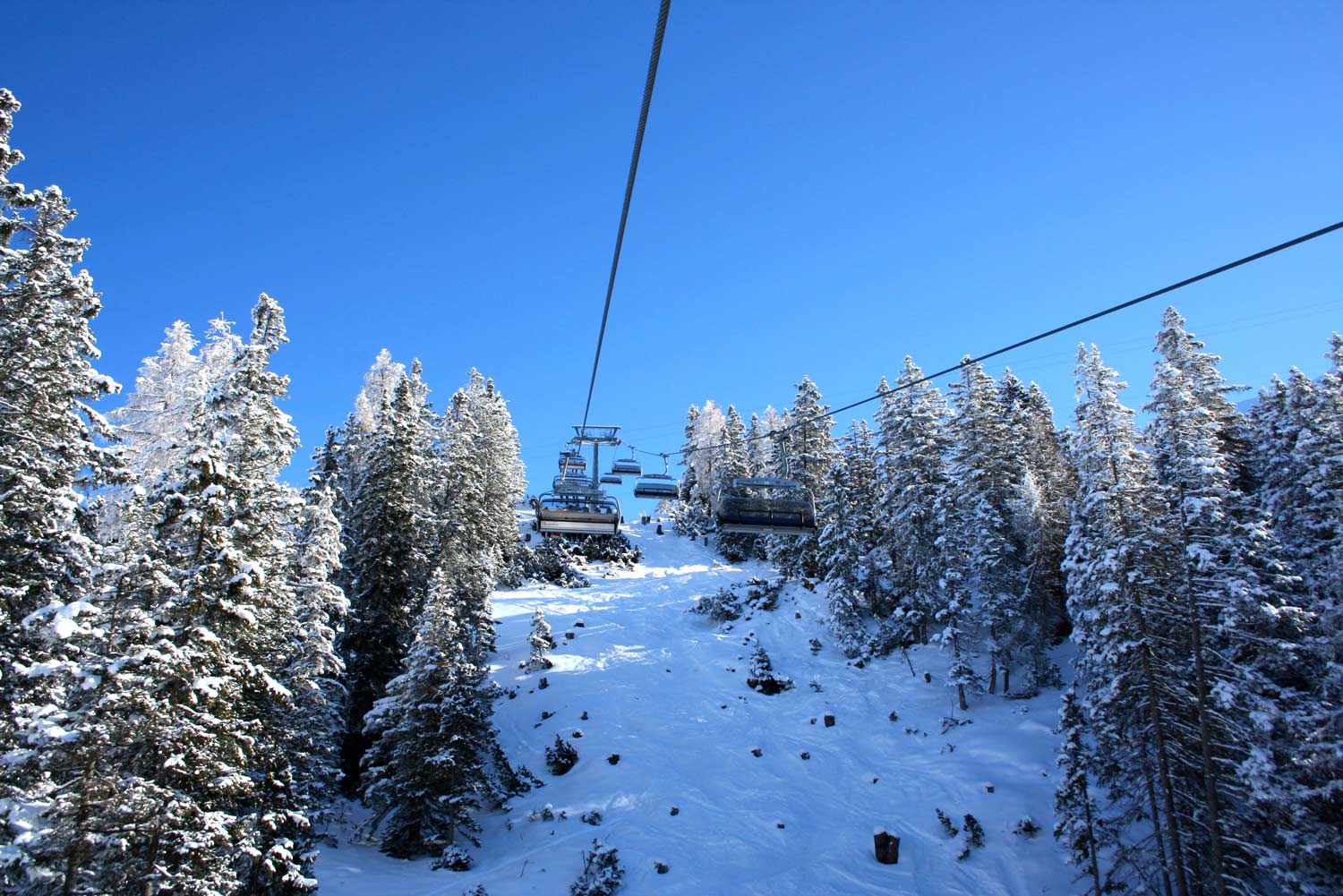 Skigebieden zonder gondels bij Seefeld in Oostenrijk