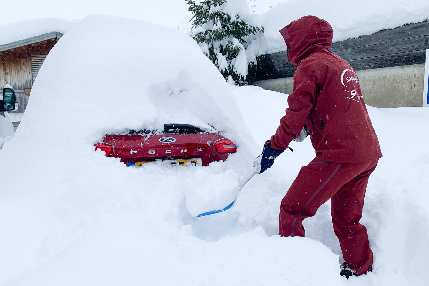 Sneeuwvrij maken auto