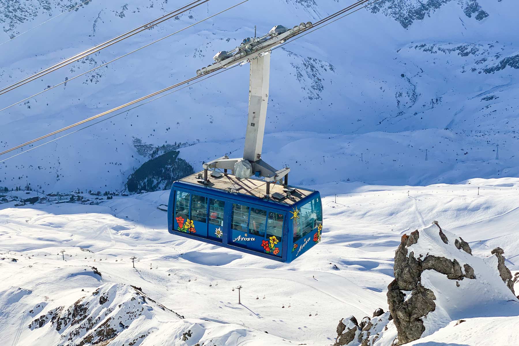 Skiliften in Zwitserland en corona