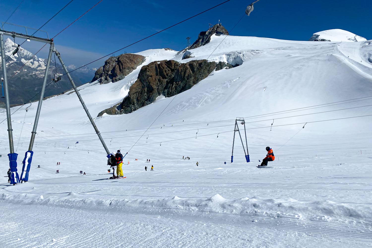 Matterhorn Glacier Paradise skigebied boven de 2000 meter