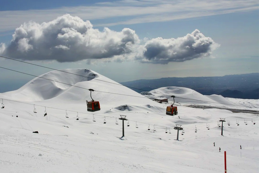 Gondel skigebied Etna Zuid